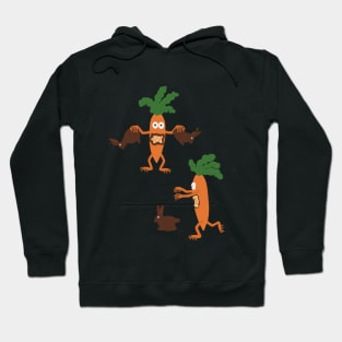 Easter zombie carrots attack Hoodie